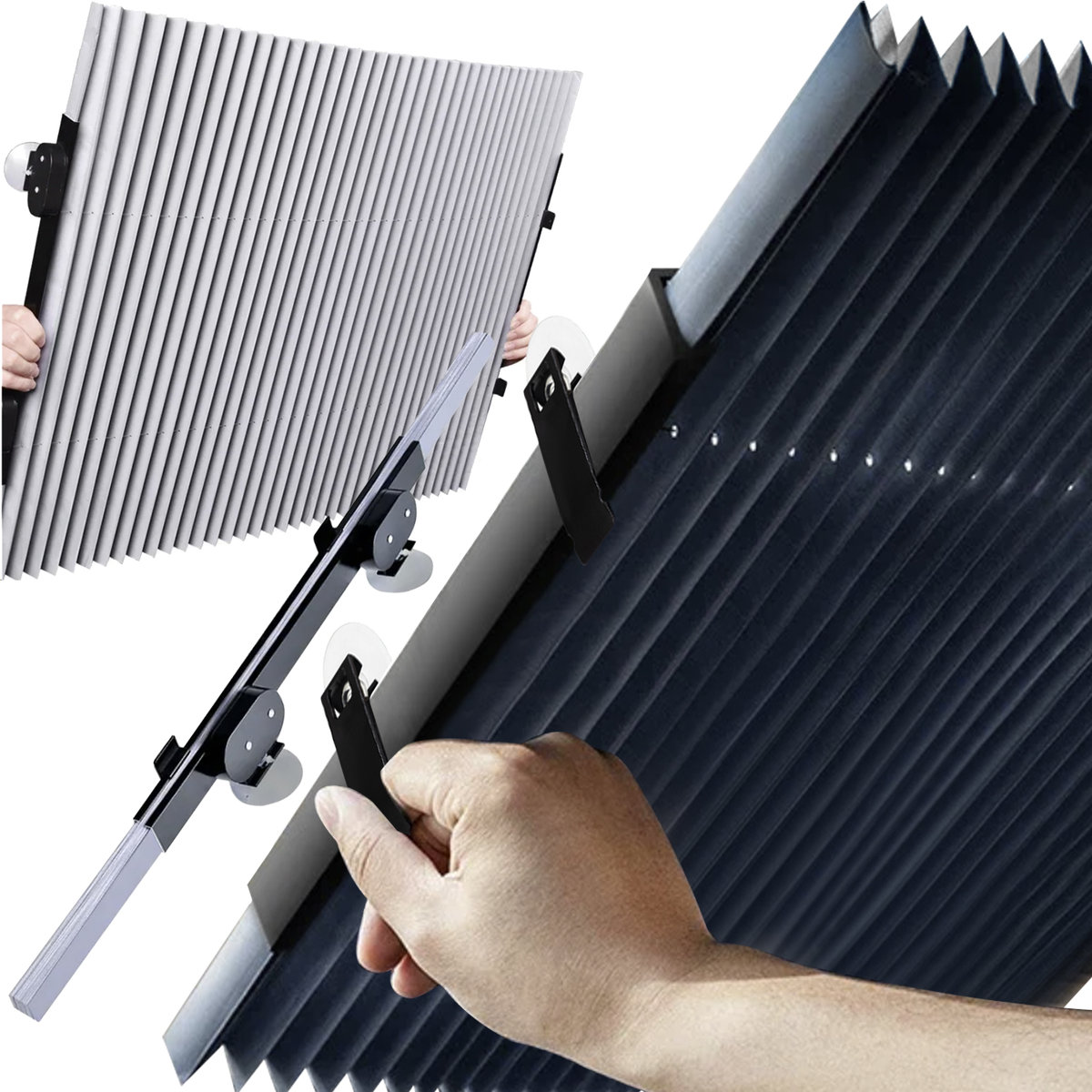 Roleta Przeciwsłoneczna Osłona Żaluzja na Szybę do Auta Samochodu 150x65 cm XTROBB