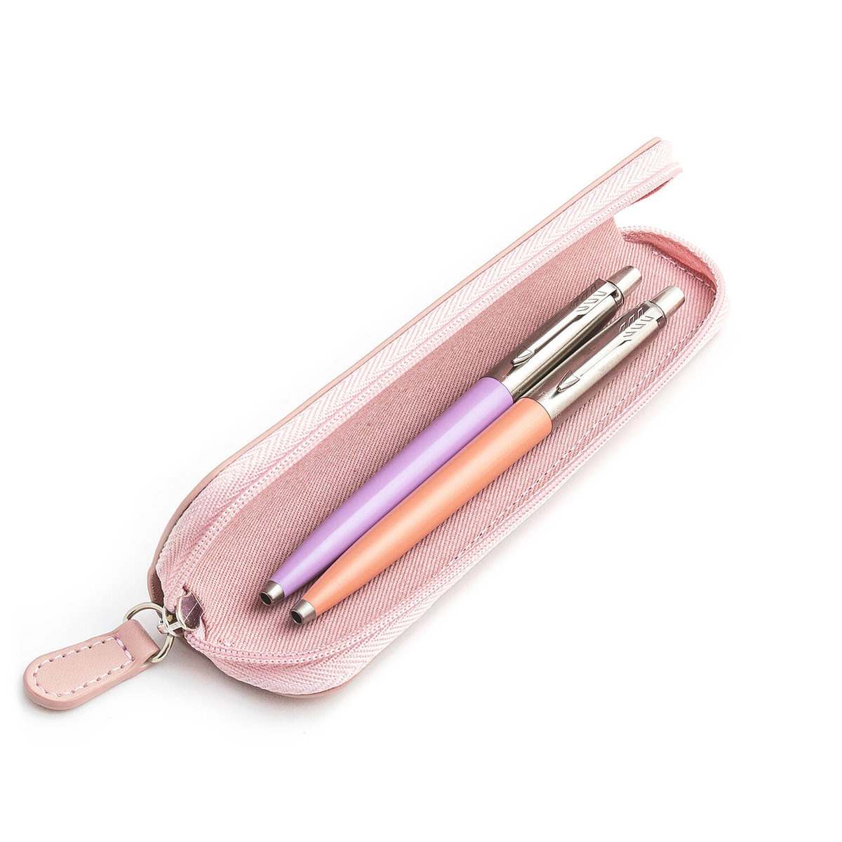 Zestaw prezentowy długopis Parker Jotter Originals Liliowy i Pudrowy Róż z różowym etui