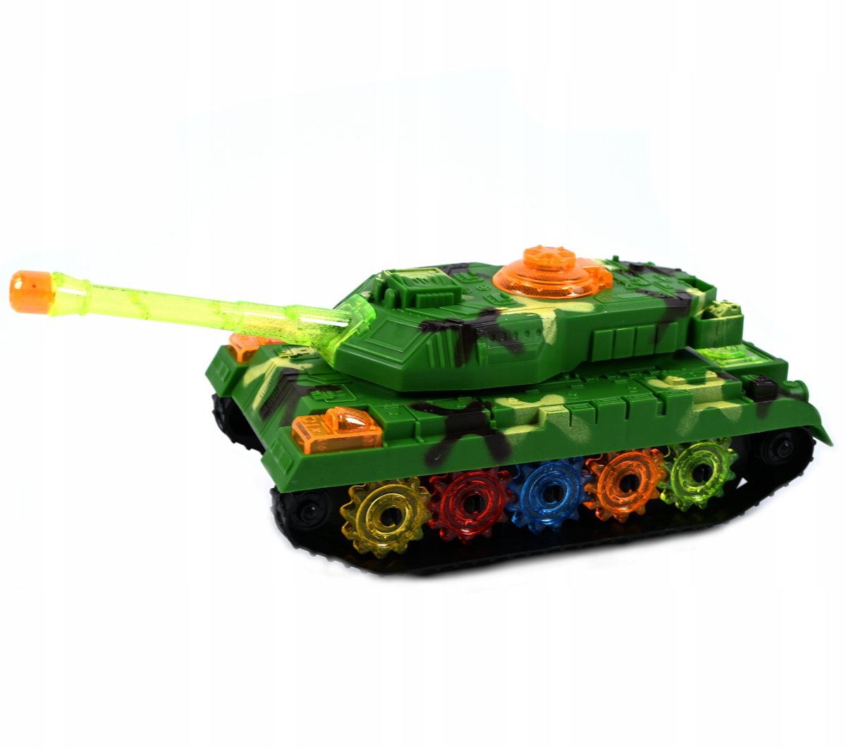 CZOŁG NA BATERIE AUTO Z NAPĘDEM DŹWIĘK ŚWIATŁO JEŹDZI