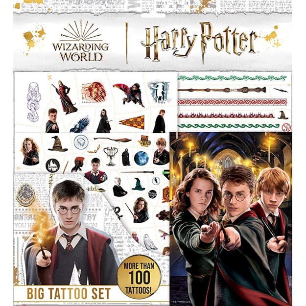 JM Duży zestaw tatuaży Harry Potter