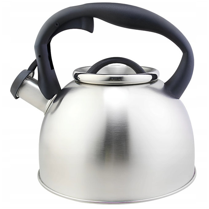 KARL HAUSMANN - Czajnik - na GAZ - INDUKCJA - tradycyjny z gwizdkiem - HARIO - srebrny - 2,5 L