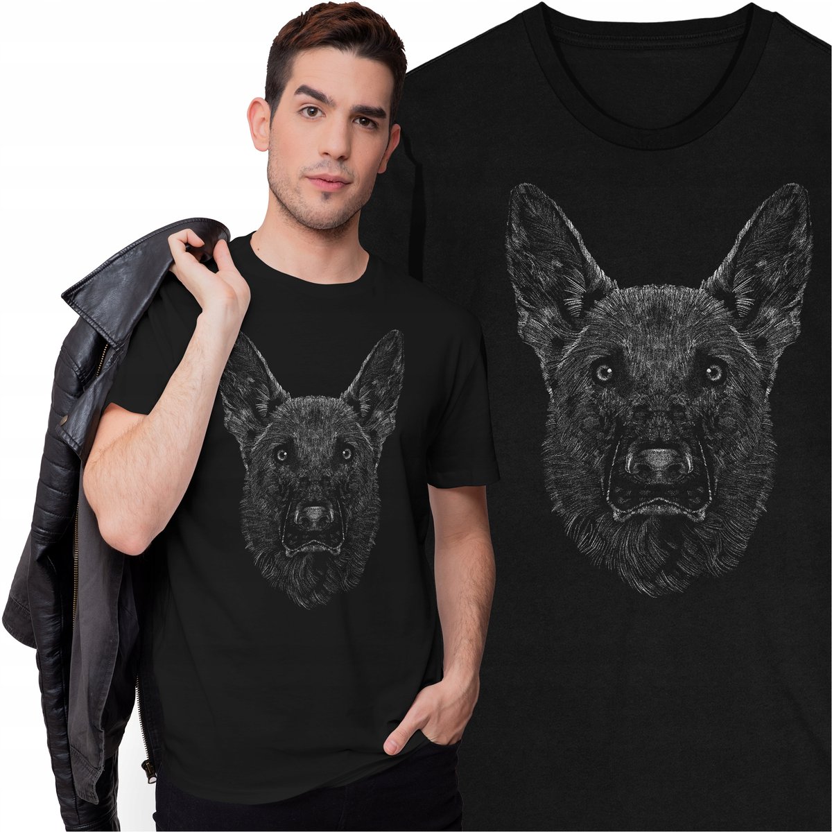 Koszulka Golden Shepherd Pies Piesek T-shirt z Psem Zwierzęta