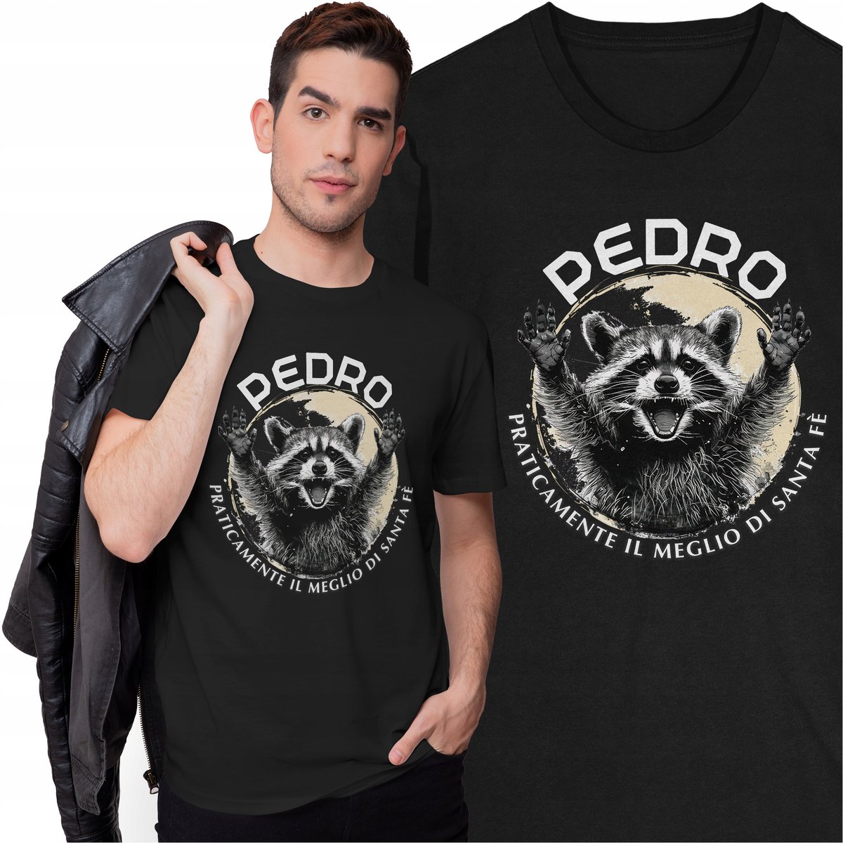 Koszulka Pedro Pedro Pedro Pe Śmieszny Prezent Mem Memy Szop Pracz Raccoon