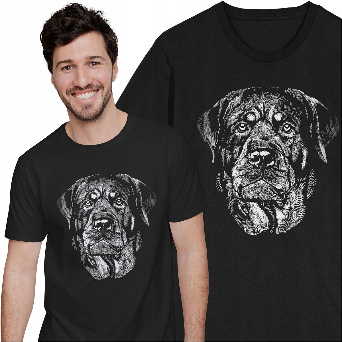 Koszulka Rottwiler Dog Pies Piesek T-shirt z Psem Zwierzęta