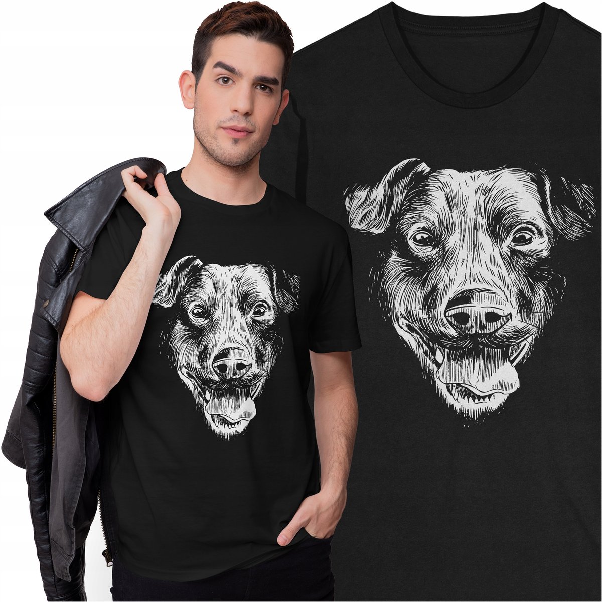 Koszulka Pies Zwierzęta Pet T-shirt z Psem Pieskiem