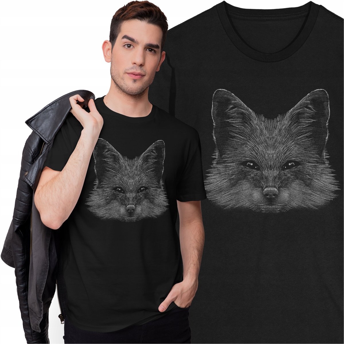 Koszulka Lis Zwierzęta Natura Środowisko Las Lisek