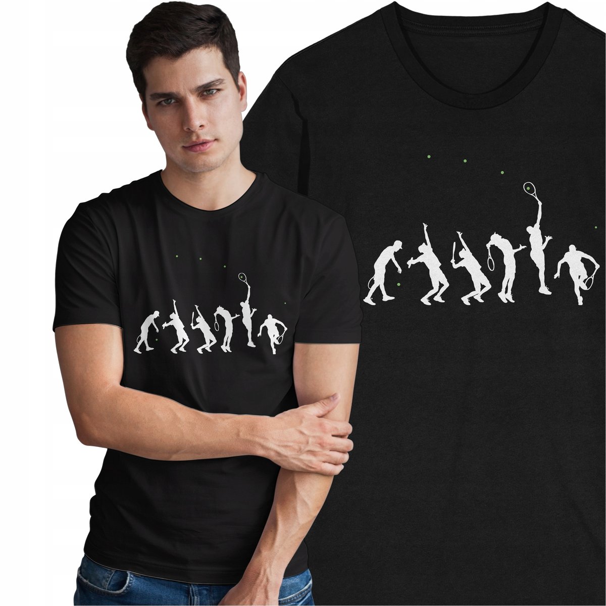 Koszulka dla Tenisisty Sportowca Sport Tennis Player Evolution