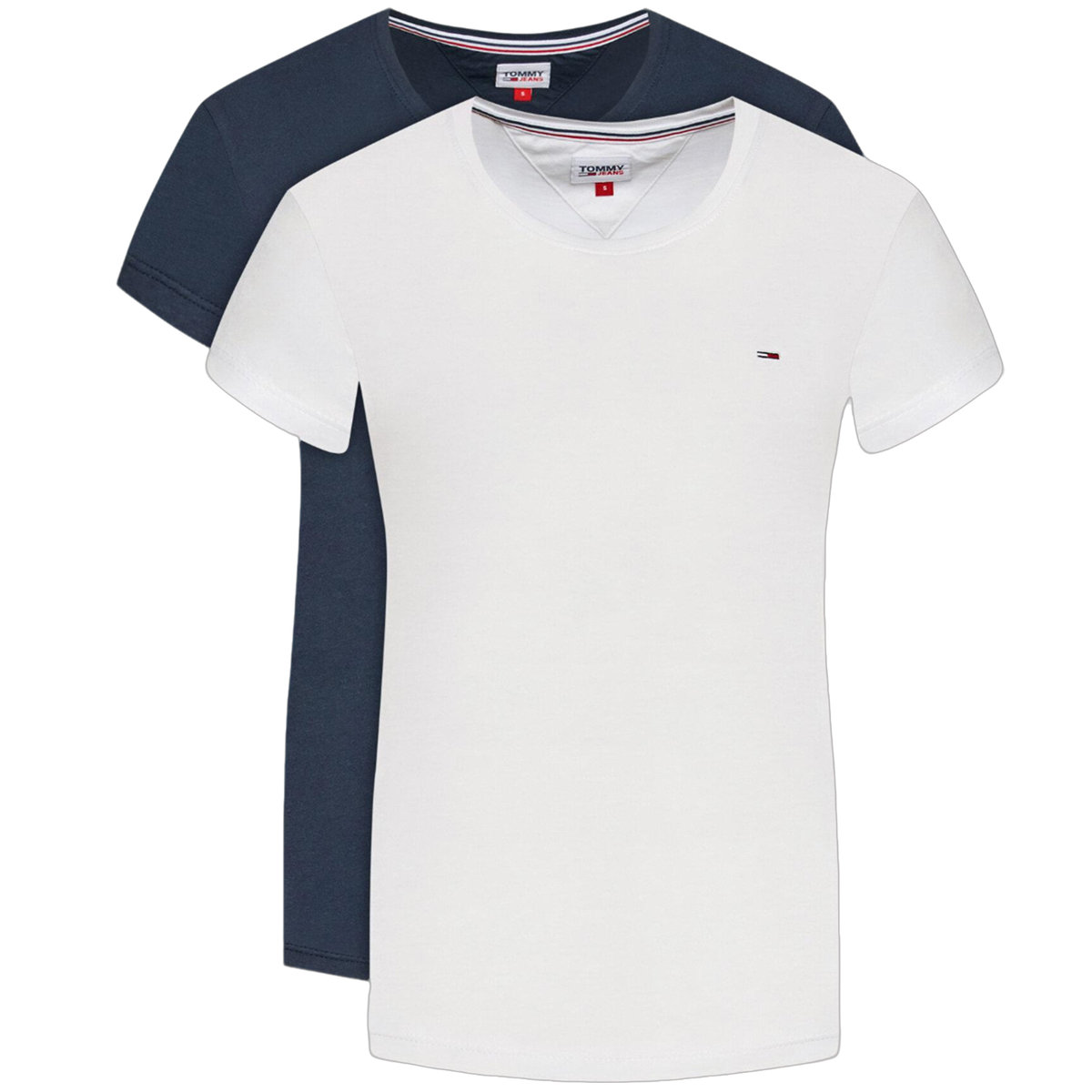 Tommy Jeans t-shirt koszulka damska 2 sztuki DW0DW11459-0XP XS