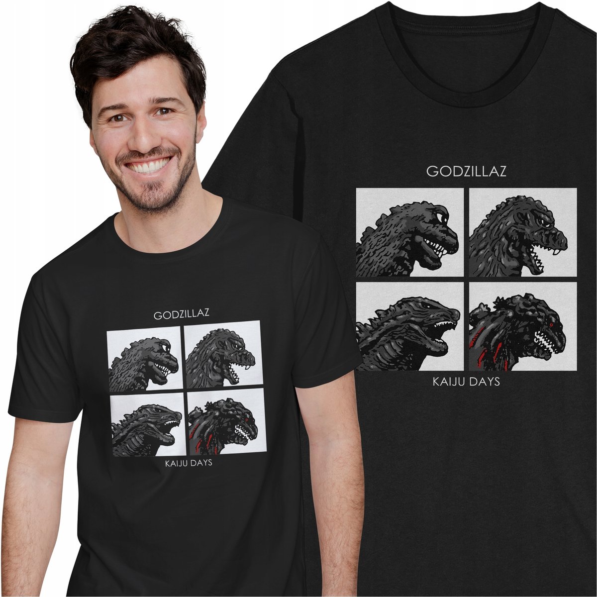Koszulka Godzillaz Gorillaz Godzilla Japonia Muzyka Rock Hip Hop