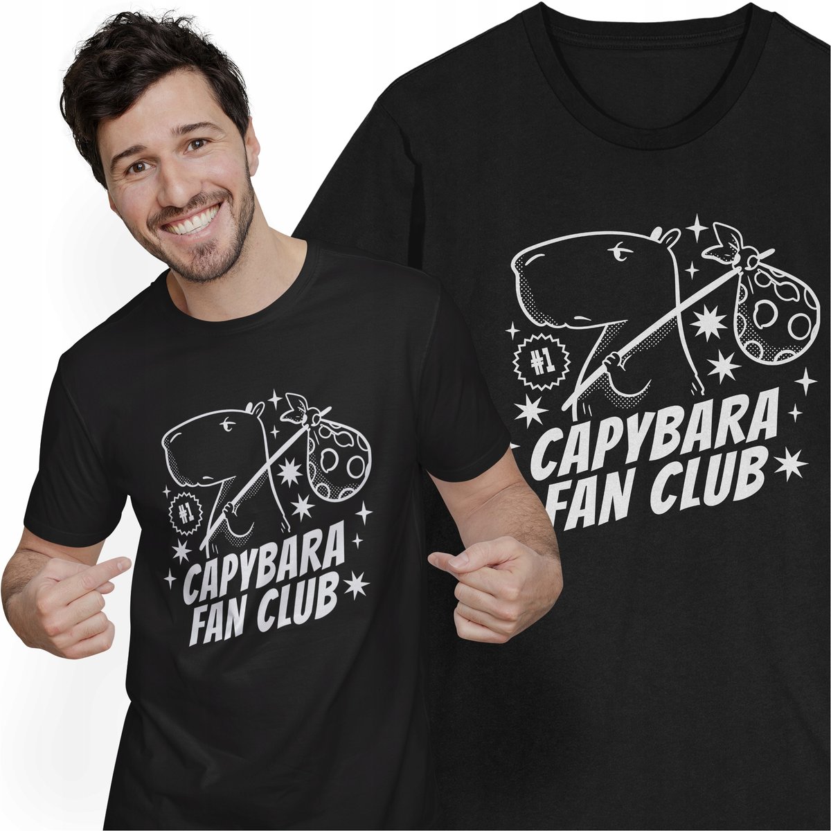 Koszulka Kapibara Fan Club Kapibary Capybara Zwierzęta
