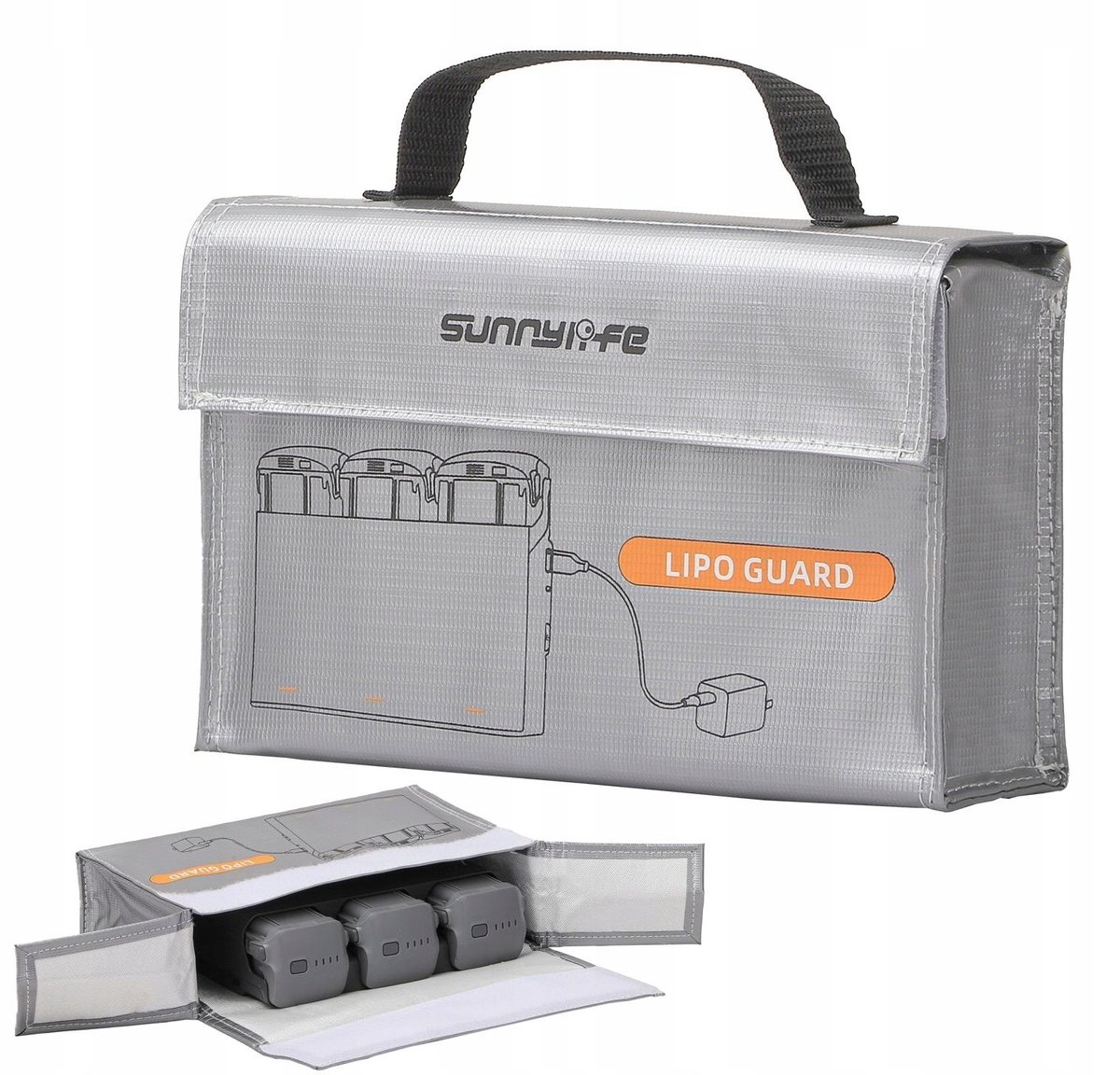 Futerał Etui Case Na 3x Akumulator Ładowarka Do Dji Mini 4k / Air 3 / Avata 2 / Dc830-s