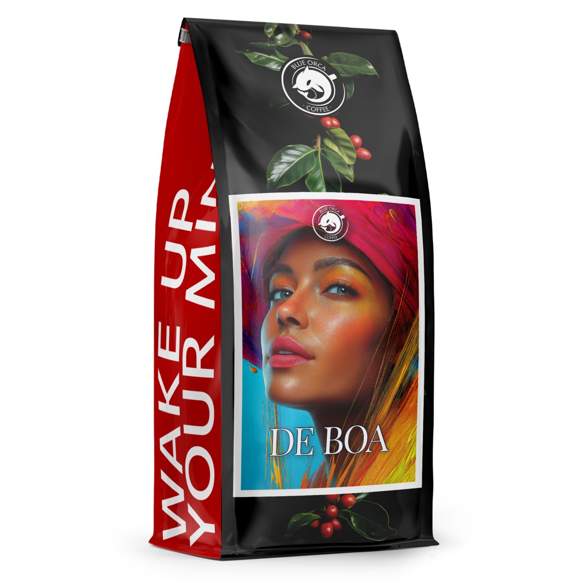 Kawa ziarnista 1kg  - DE BOA 100% Arabica - ŚWIEŻO PALONA BLUE ORCA COFFEE