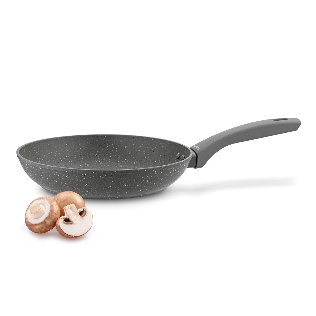 Granitowa patelnia NON-STICK INDUKCJA patelnia NA GAZ 26cm Greys Marble Konighoffer