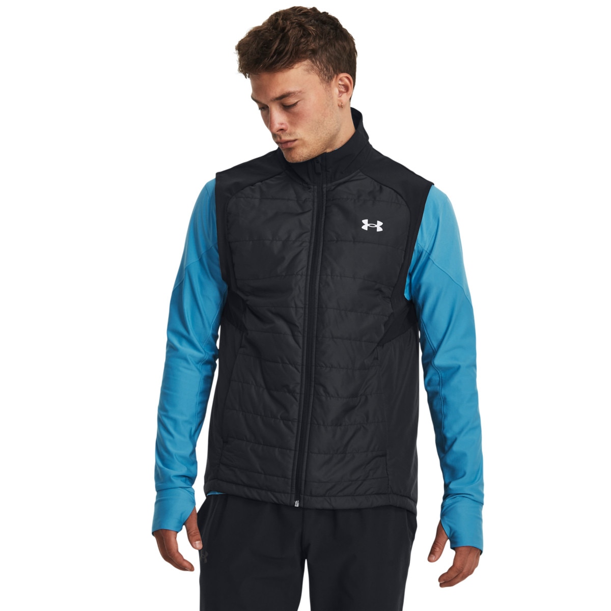 Męski bezrękawnik do biegania Under Armour Launch Pro Insulated Vest - czarny - UNDER ARMOUR