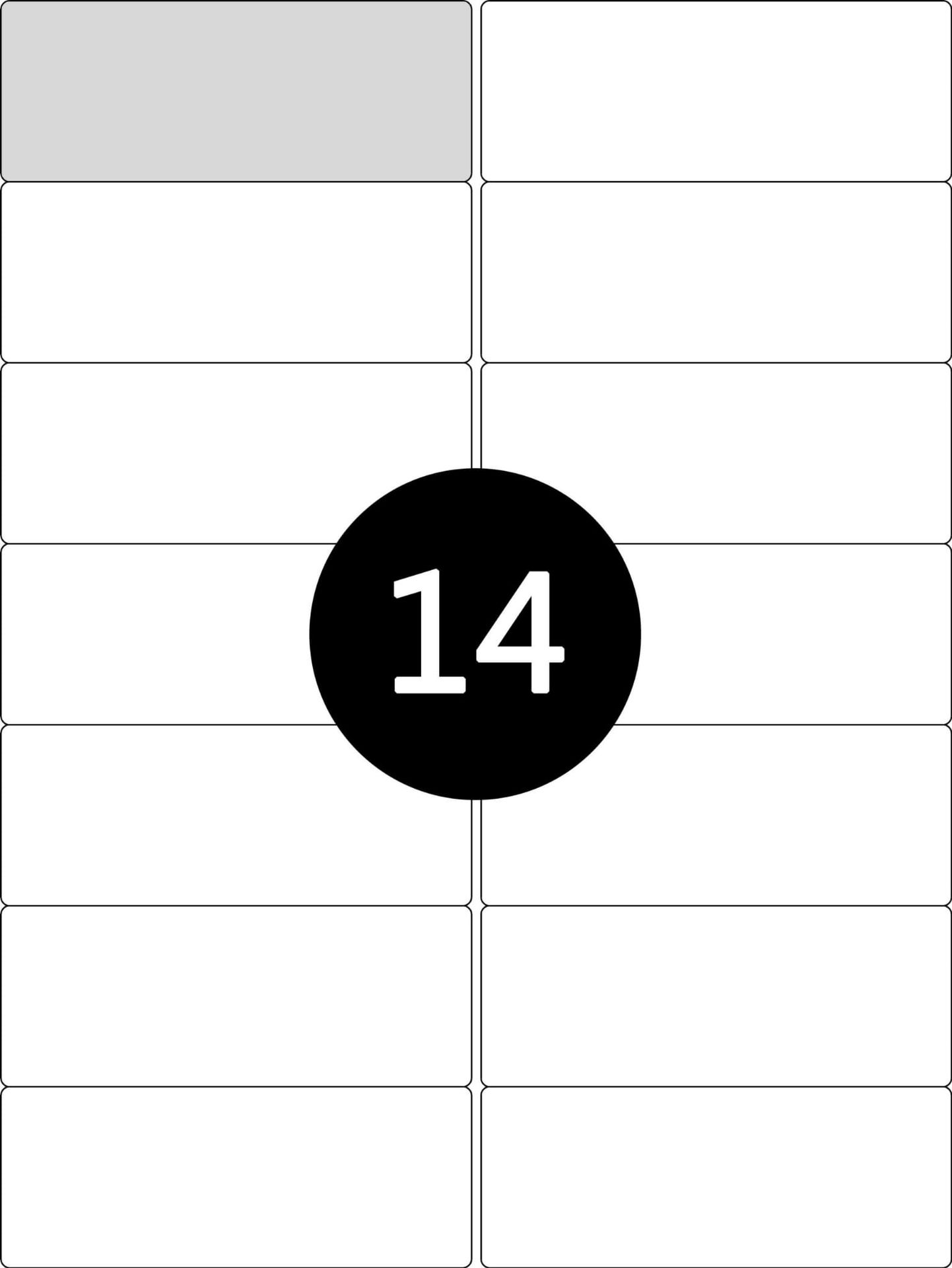 Etykiety naklejki samoprzylepne A4 105x42,3 100ark