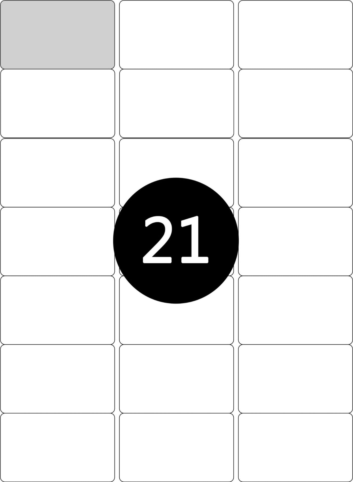 Etykiety naklejki samoprzylepne A4 70X42,3 100 ark