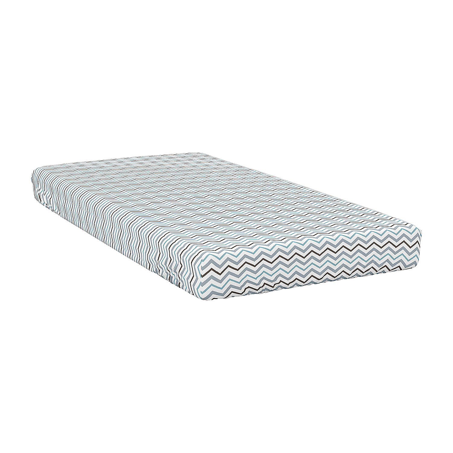 Prześcieradło z gumką 200 x 200 x 25 cm Smukee Home, jersey, zygzak