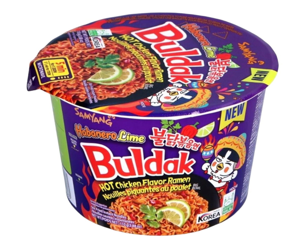 Samyang koreański makaron instant w kubku Buldak  Ostry Kurczak HabaneroLime 110g