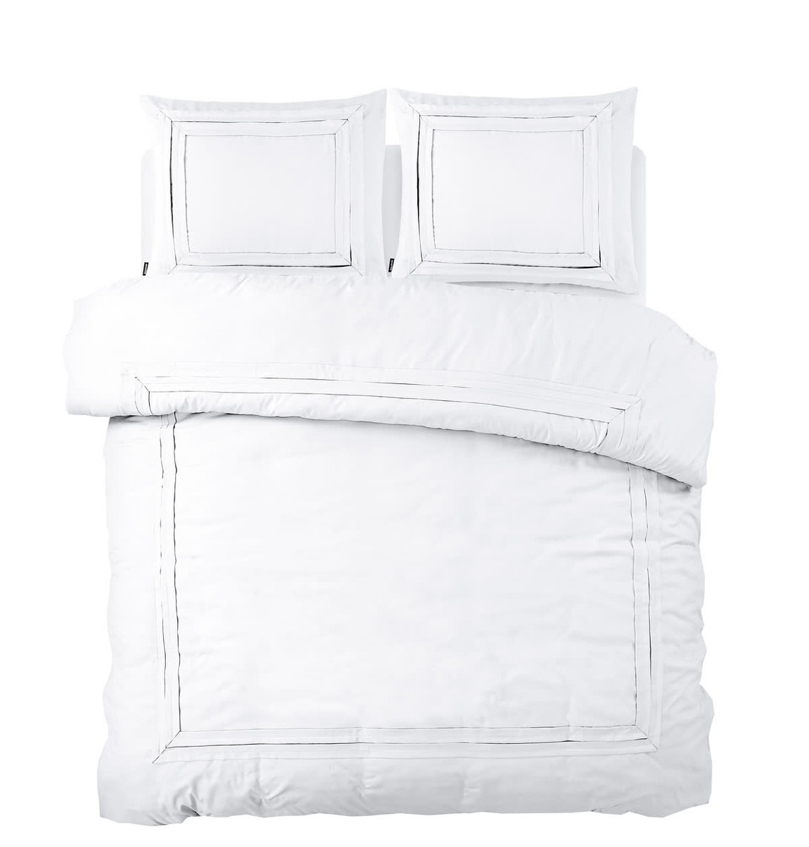 200x200/220 TAILORED biały mikroperkal kpl pościeli