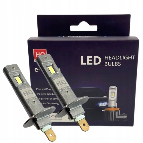 ŻARÓWKI SAMOCHODOWE H1 HQ 12V 24V 6000K LED HQ-1077 KOMPLET