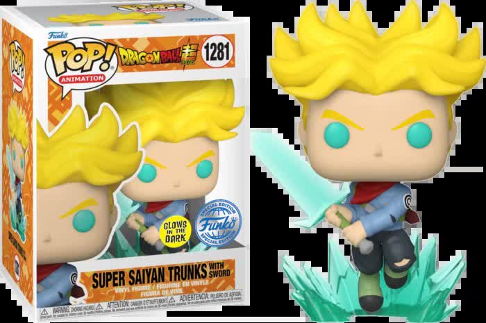 Funko POP Dragon Ball 1281 Super Saiyan Trunks with Sword Glow Special Edition