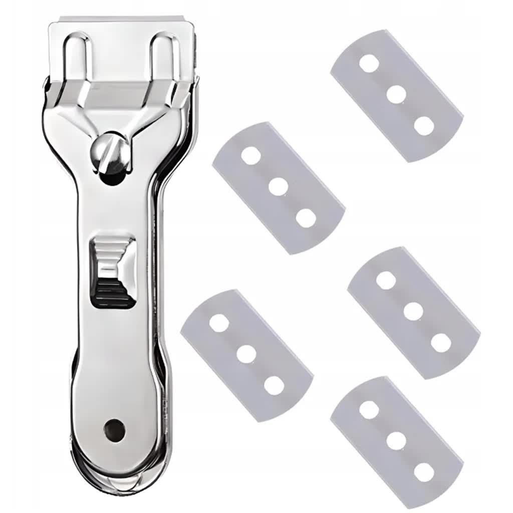 SKROBAK DO SZKLA - METALOWY DO SZYB PŁYT INDUKCYJNYCH 6X OSTRZY XJ5115