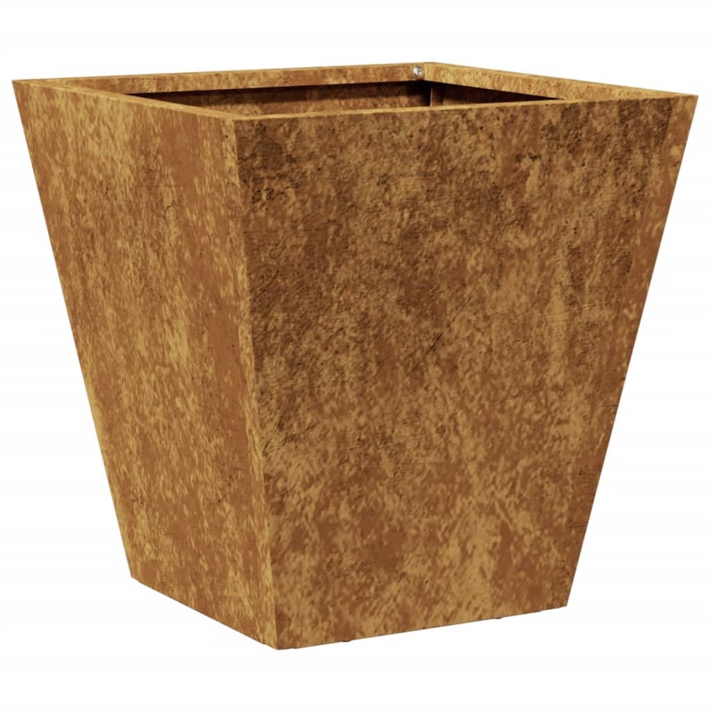 vidaXL Donica ogrodowa, 30x30x30 cm, stal kortenowska