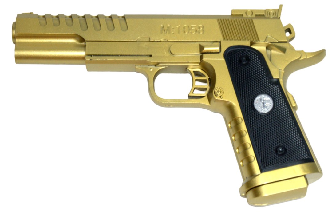 PISTOLET NA KULKI MAGNUM PISTOLETY ZŁOTY