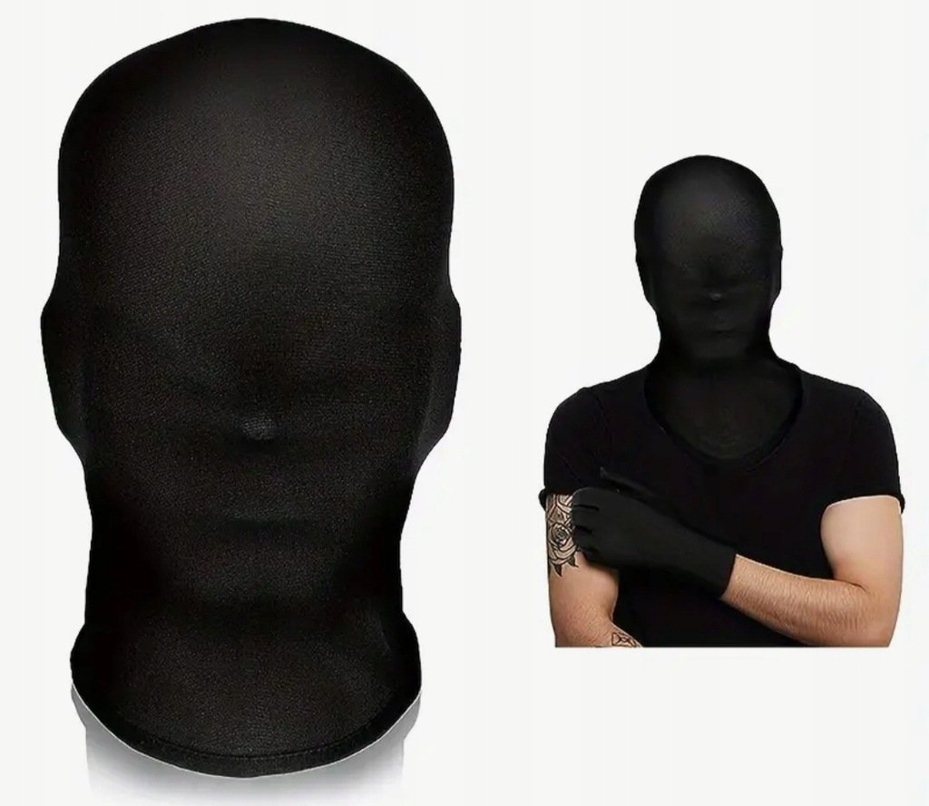 Balaclava kominiarka balaklawa czarna full face mask prezent