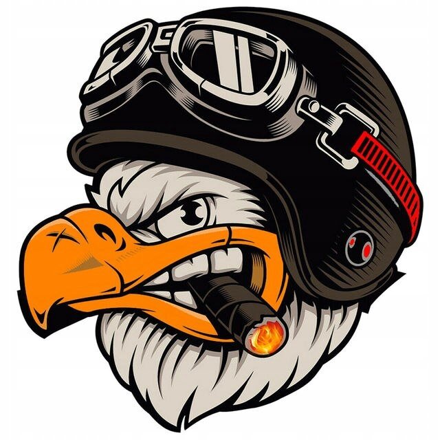 Naklejka 3D NA SAMOCHÓD TRÓJWYMIAROWA ORZEŁ 17X17