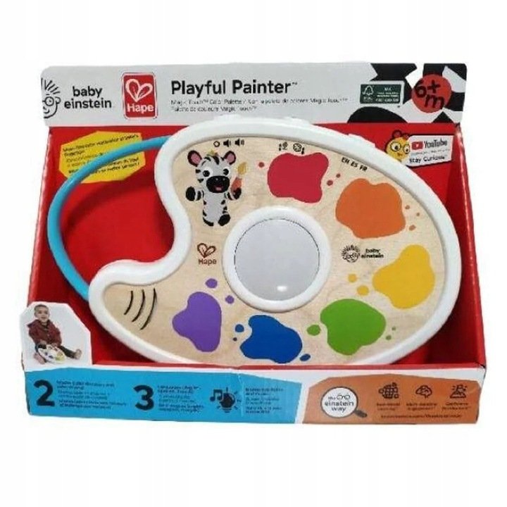 Hape - Baby Einstein - Dotykowa paleta kolorów 800908 Playful Painter ENG