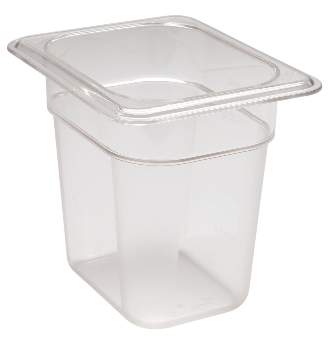 Pojemnik Camwear GN 1/8 z poliwęglanu, Cambro, 1,5 l, H 150 mm, 1,5L, transparentny, 161x132x(H)150mm