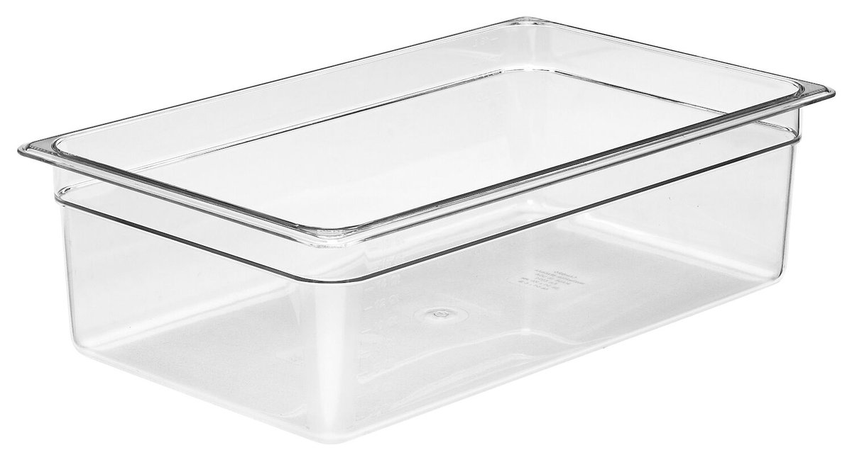 Pojemnik Camwear GN 1/1 z poliwęglanu, Cambro, GN 1/1, 19,5L, transparentny, 325x530x(H)150mm