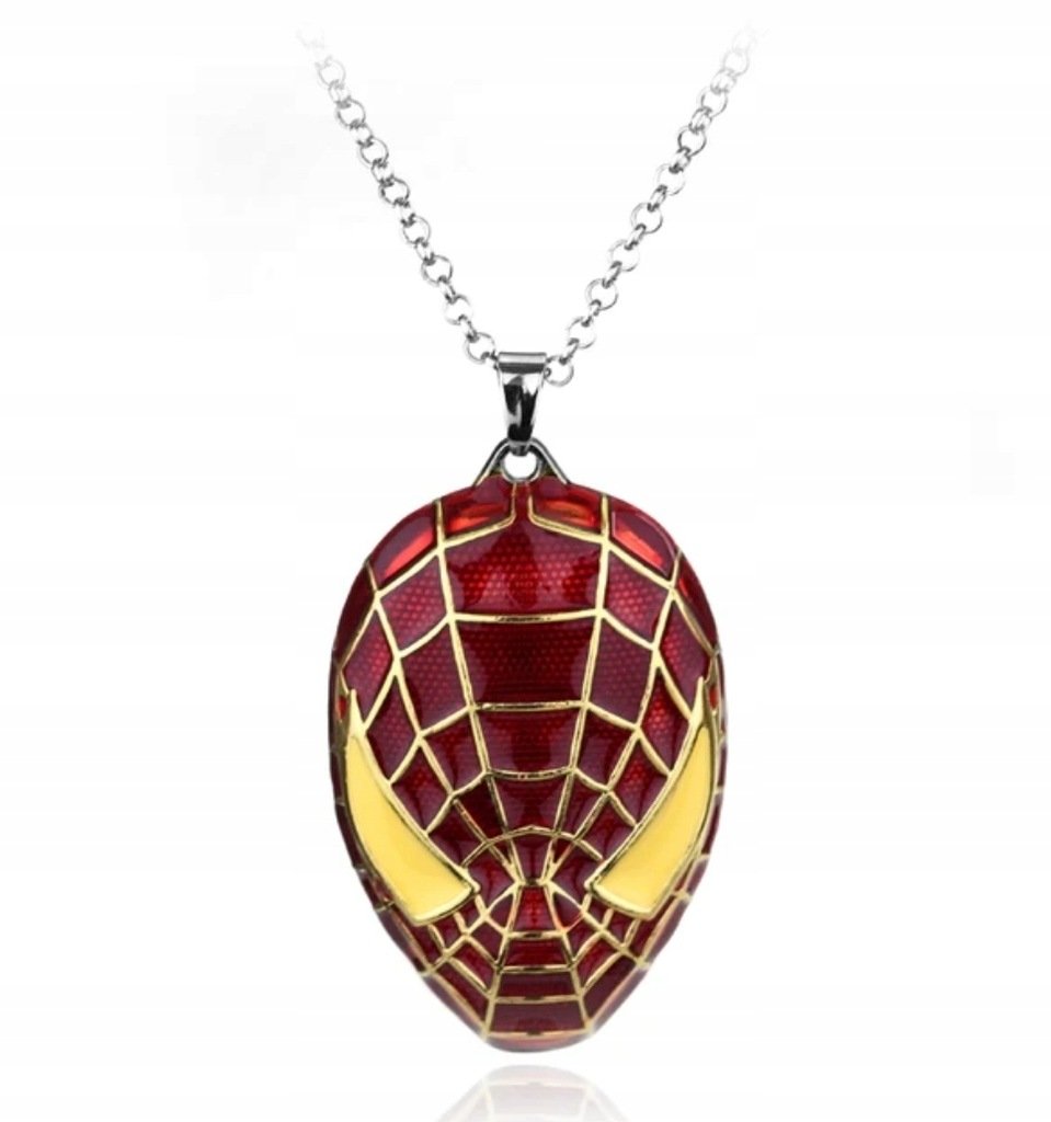 Naszyjnik łańcuszek wisiorek Spiderman pająk spider prezent streetwear Y2K