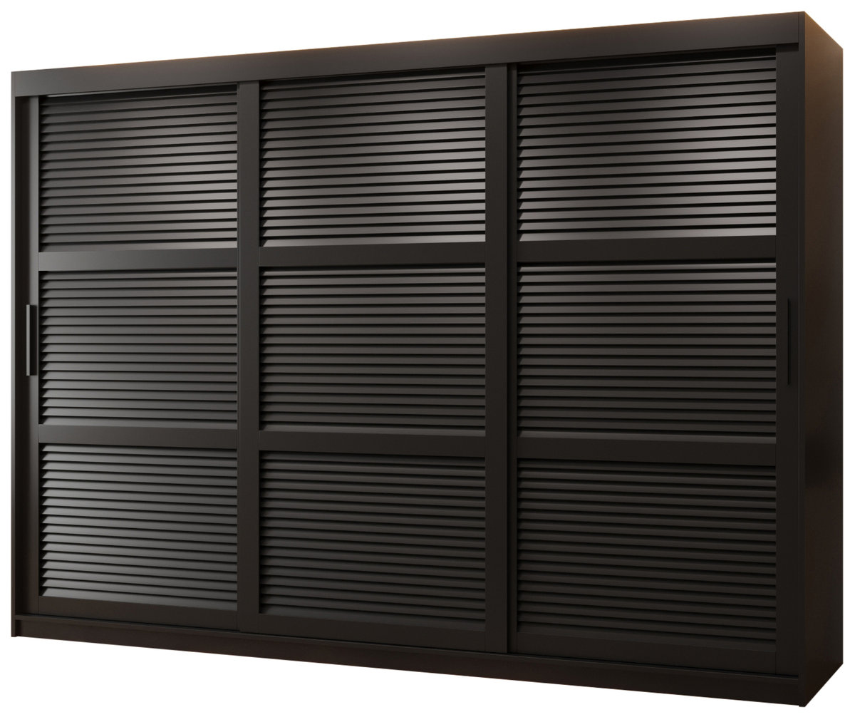 Szafa przesuwna Garderoba ŻALUZJA 250 gł. 62 czarny