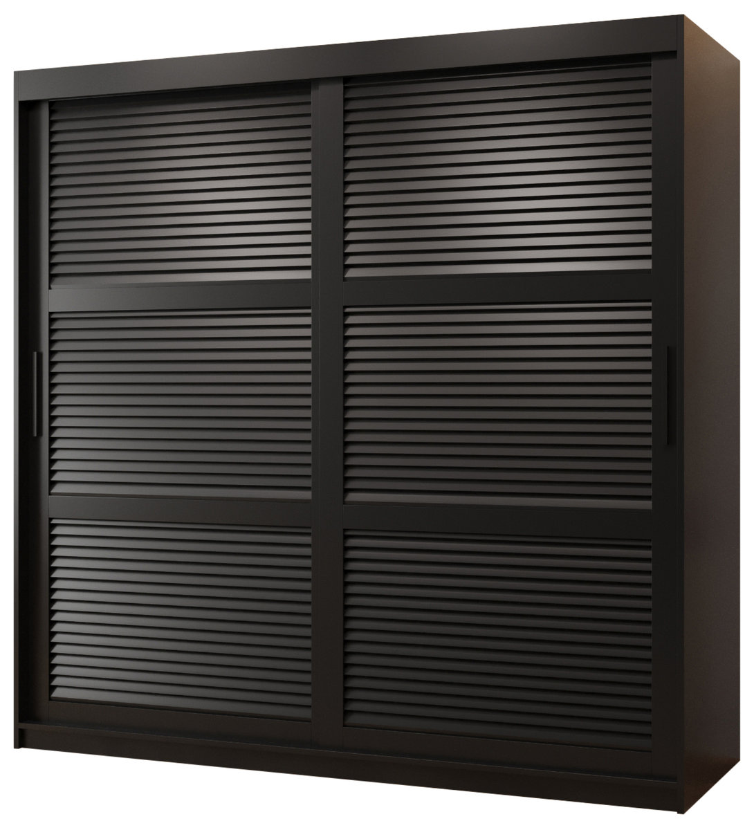 Szafa przesuwna Garderoba ŻALUZJA 180 gł. 62 czarny
