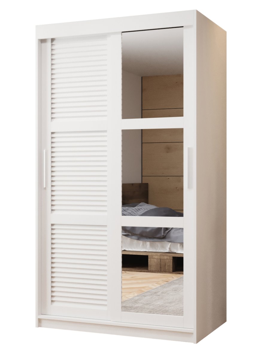 Szafa przesuwna Garderoba ŻALUZJA 2 100 gł. 62 biały