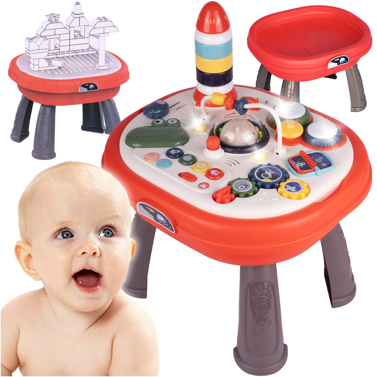 Stolik Edukacyjny Interaktywny Panel Muzyczny Kosmos