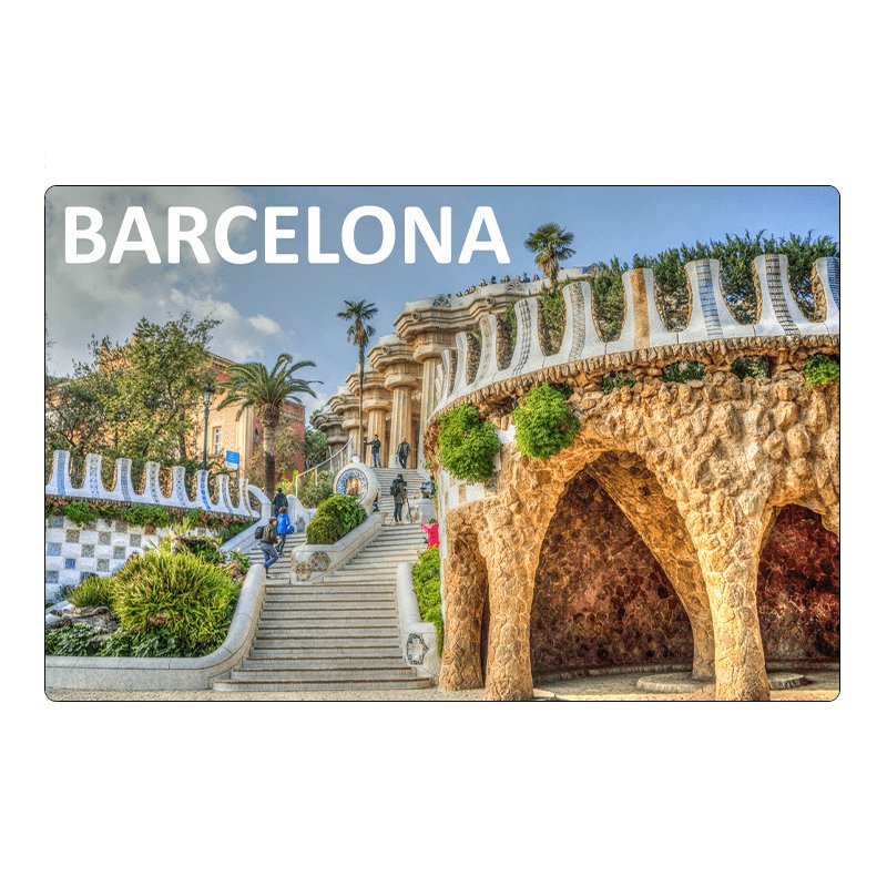 Magnes na lodówkę Barcelona Park Güell Hiszpania