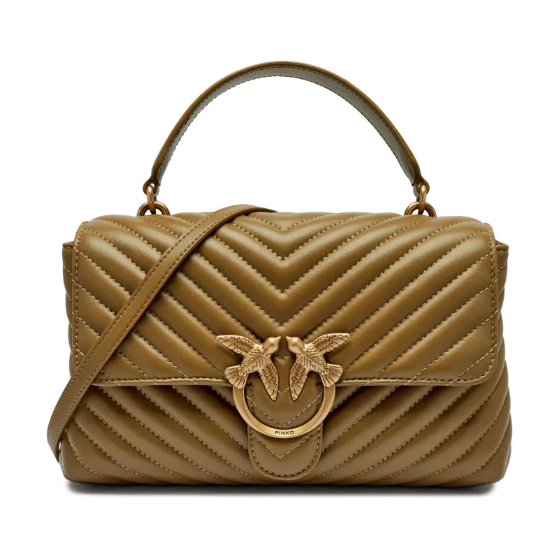 Pinko Skórzana torebka na ramię LOVE LADY PUFF CLASSIC