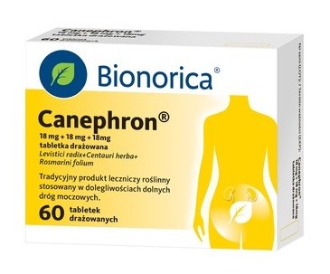 Canephron, 18 mg + 18 mg + 18 mg, 60 tabletek