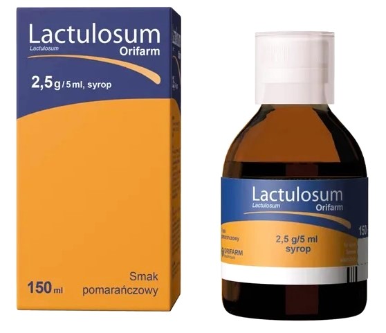 Lactulosum Orifarm 2,5g/5ml syrop, 150ml