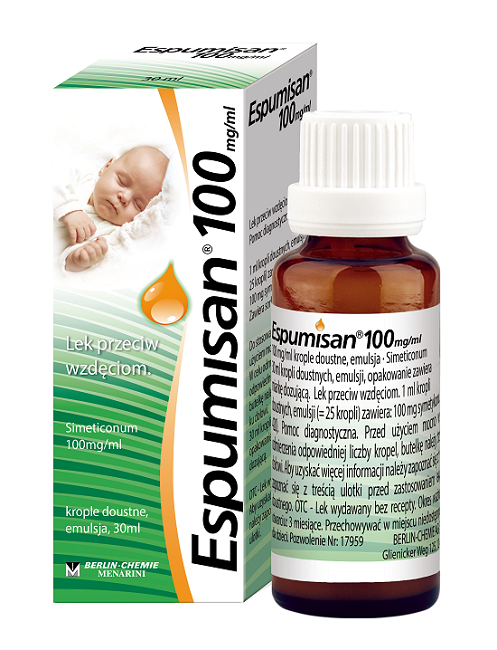 BERLIN-CHEMIE ESPUMISAN 100 mg / ml 30 ml krople