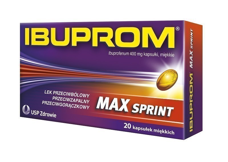 US Pharmacia Ibuprom MAX Sprint 400mg 20 szt.