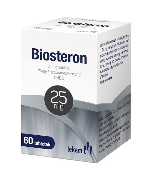 Lek AM BIOSTERON 25 mg 60 tabl W niedoborach dehydroepiandrosteronu DHEA) 6802824