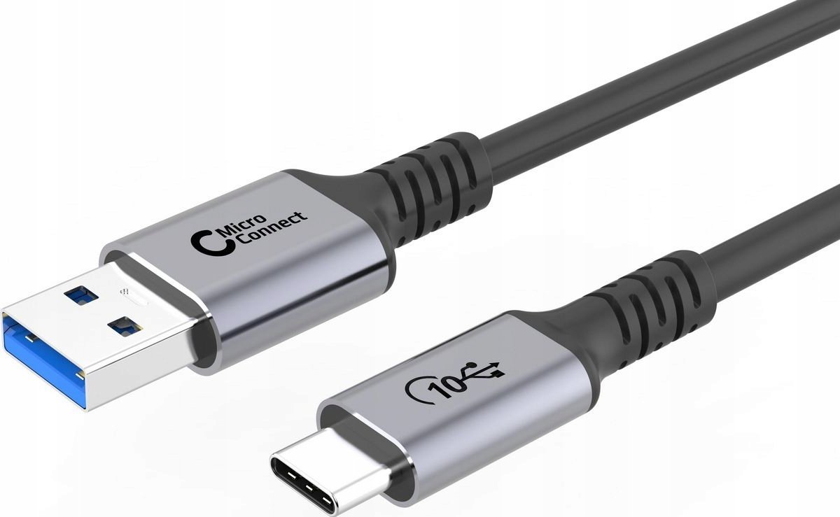 Kabel USB MicroConnect USB-C - USB-A 1.5 m Czarny (USB3.2AC15)