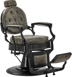Gabbiano fotel barberski president old leather zielony