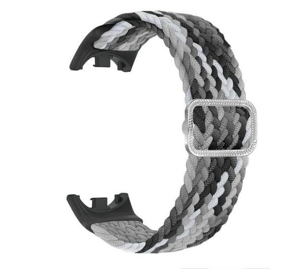 Beline do Mi Band 8 Nylon Czarno-biały