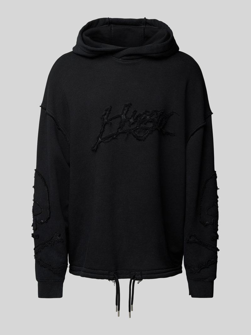 Bluza z kapturem i napisem z logo model ‘Daskuldy’