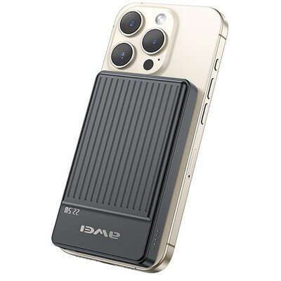 Powerbank indukcyjny AWEI MagSafe P33K 10000mAh 22.5W Czarny | Bezpłatny transport